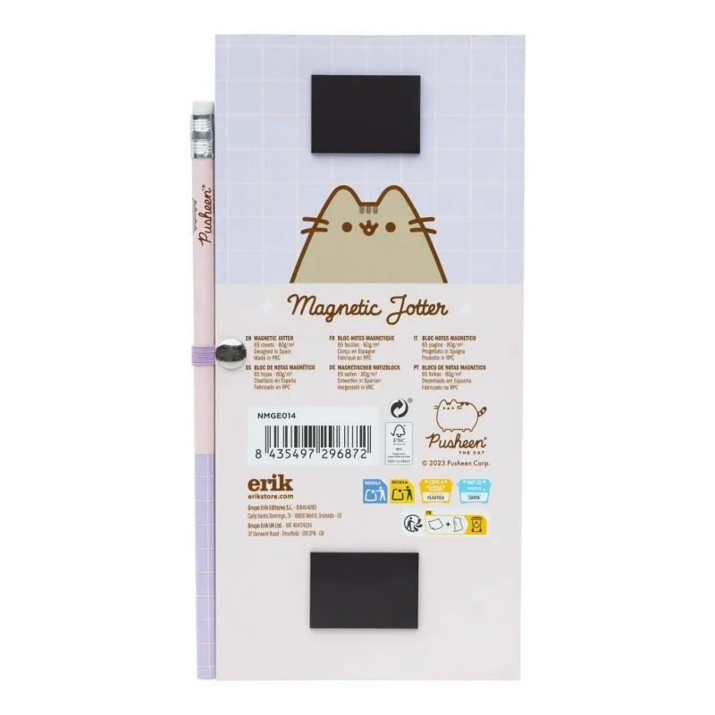Pusheen - Užrašų knygelė su magnetu šaldytuvui + pieštukas iš Moments kolekcijos