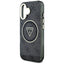 Guess IML Metal Glitter 4G Circle Triangle MagSafe – dėklas iPhone 16 (juodas)