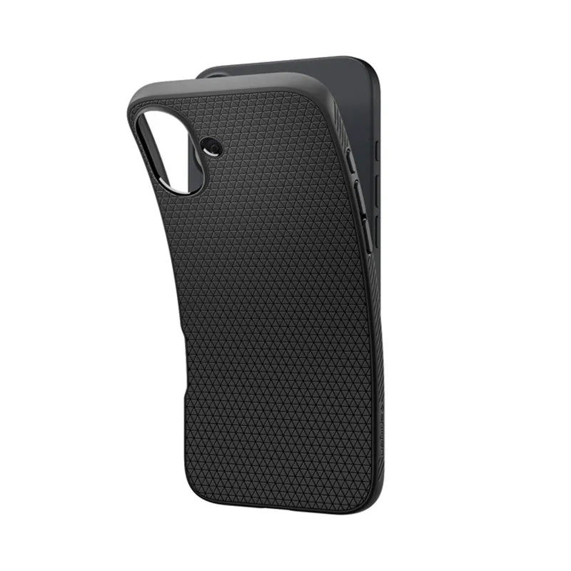 Spigen Liquid Air – dėklas iPhone 16 telefonui (matinė juoda)