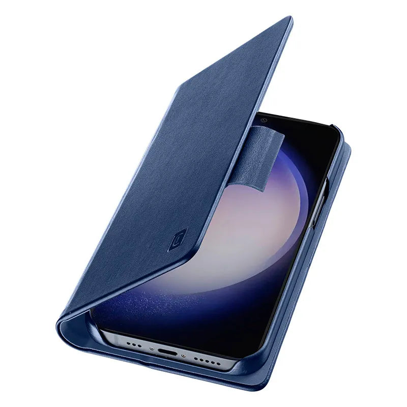 Cellularline Book Case – dėklas Samsung Galaxy S24 (tamsiai mėlynas)