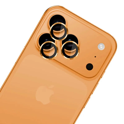 3mk Lens Protection Pro – kameros lęšio stiklas, skirtas iPhone 17 Pro / iPhone 17 Pro Max (oranžinis)
