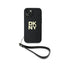 DKNY Wrist Strap Stock Logo – dėklas iPhone 14 / 15 / 13 (juodas)