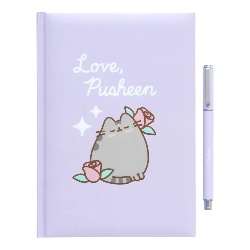 Pusheen – A5 užrašų knygelės ir rašiklio rinkinys iš „Moments“ kolekcijos
