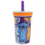 Disney Stitch – neapvirstantis puodelis „Dropsafe“ su silikoniniu šiaudeliu iš „Aloha“ kolekcijos, 370 ml