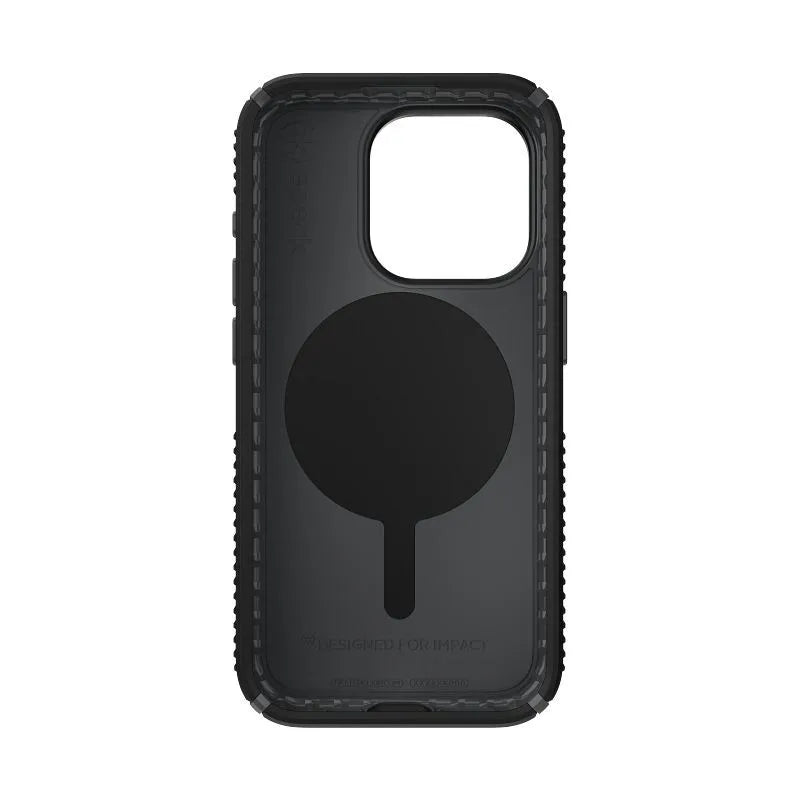 Speck Presidio2 Grip ClickLock & Magsafe dėklas – iPhone 15 Pro dėklas (juodas / pilkas / baltas)