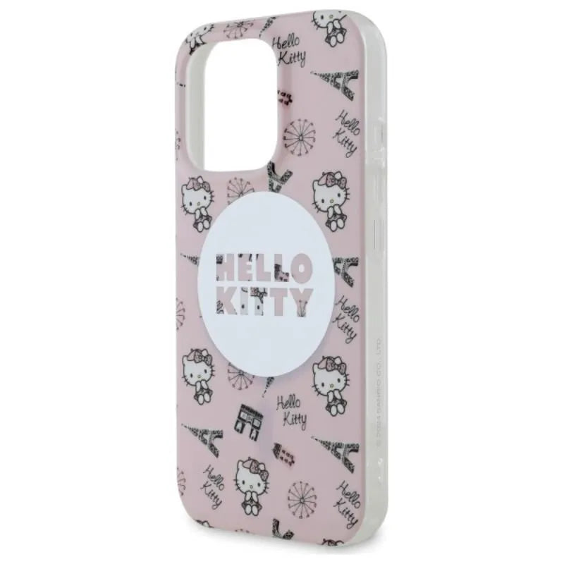 Hello Kitty IML All Over Paris MagSafe – dėklas, skirtas iPhone 16 Pro Max (rožinis)