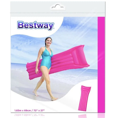 Bestway – pripučiamas paplūdimio čiužinys 183x69 cm (rožinis)