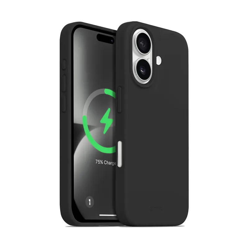 Crong Color Cover Magnetic – iPhone 16 MagSafe dėklas (juodas)