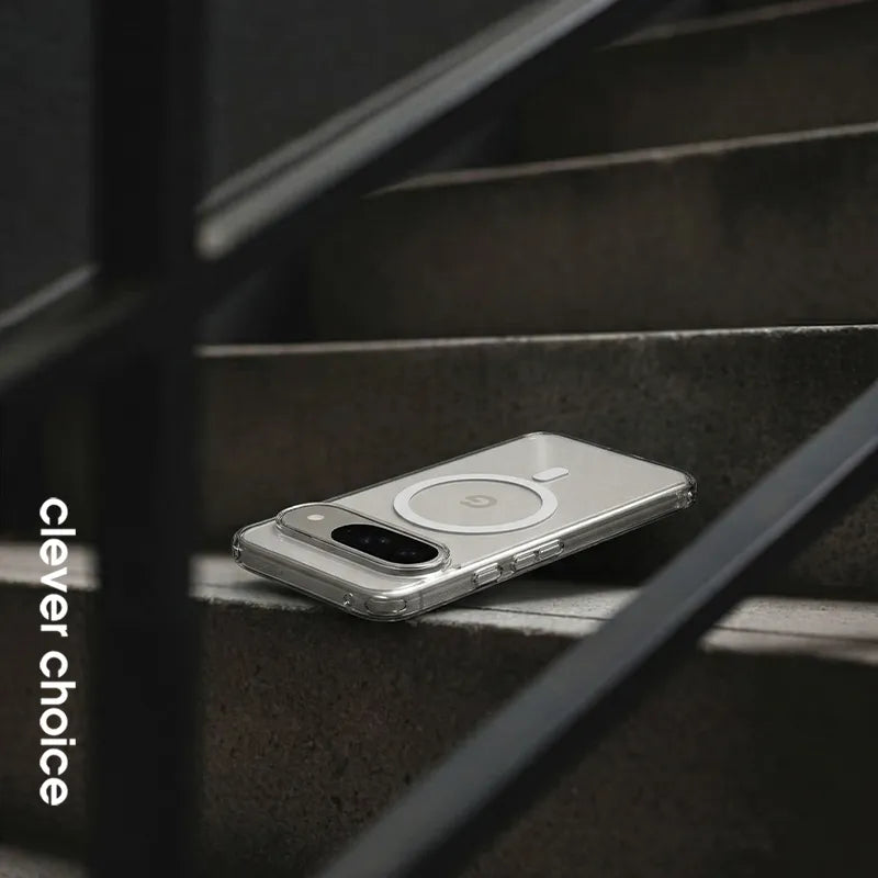Crong Hybrid Clear Magnetic - MagSafe dėklas Xiaomi Redmi Note 15 Pro (skaidrus)