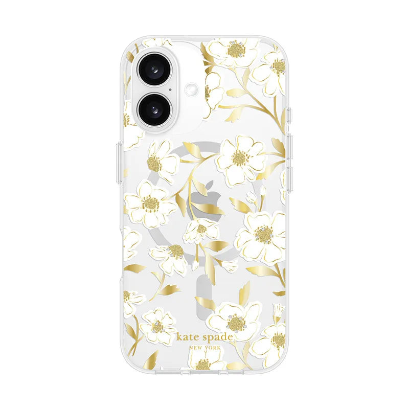 Kate Spade New York Protective Gems MagSafe – dėklas iPhone 16 (Sunshine Floral)