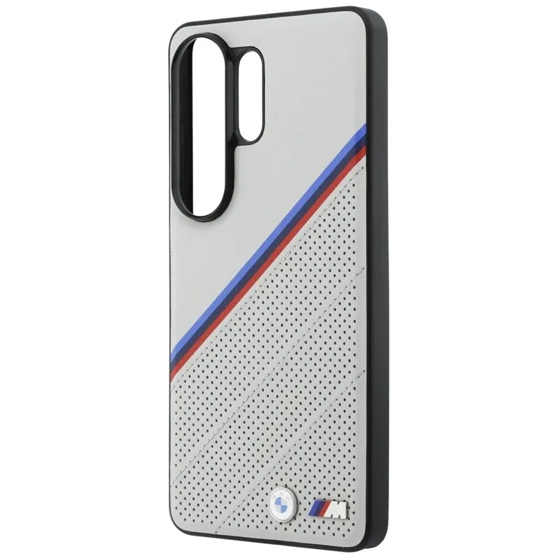 BMW Tricolor Metal Logo MagSafe – Dėklas Samsung Galaxy S26 Ultra (pilkas)