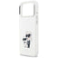 Karl Lagerfeld IML Aquarelle Karl & Choupette & Logo MagSafe dėklas, skirtas iPhone 17 Pro Max (baltas)