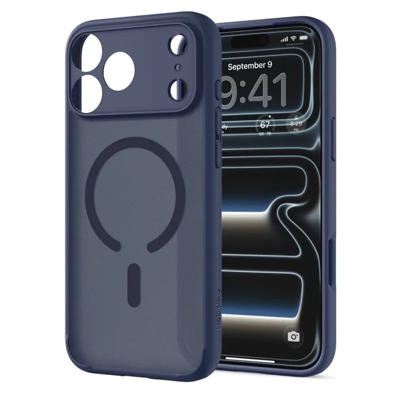 Spigen Ultra Hybrid Mag MagSafe – dėklas, skirtas iPhone 18 Pro Max / 17 Pro Max (Frost Deep Blue)