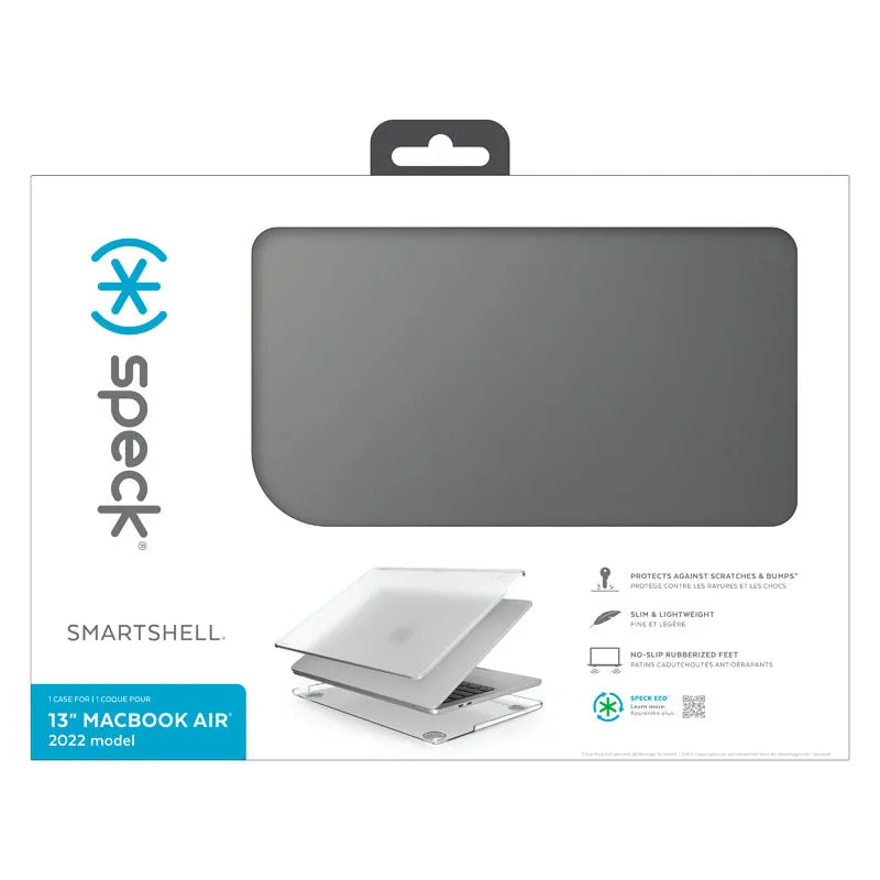 „Speck SmartShell“ – „MacBook Air 13.6"“ dėklas (M5/M4/M3/M2/2026-2022) (Obsidian)