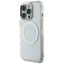 Guess IML Metal Colored Circle Classic Logo MagSafe - dėklas iPhone 16 Pro (baltas)