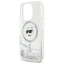 Karl Lagerfeld Liquid Glitter Choupette Head MagSafe – Dėklas iPhone 16 Pro Max (skaidrus)