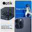 Spigen Optik Pro GLAS.TR EZ Fit kameros apsauga 2 vnt. – Apsauginis stiklas fotoaparato objektyvui, skirtas iPhone 15 Pro / iPhone 15 Pro Max / iPhone 14 Pro / iPhone 14 Pro Max (2 vnt.)