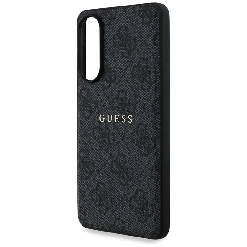 Guess 4G Ring Classic Logo MagSafe – Dėklas Samsung Galaxy S25 Edge (juodas)
