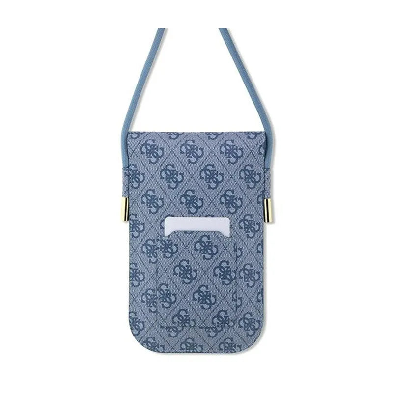 Guess 4G Metal Script Logo - telefono krepšys per petį (mėlynas)