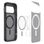 Spigen Ultra Hybrid Mag MagSafe – dėklas, skirtas Google Pixel 11 Pro XL (Frost Black)