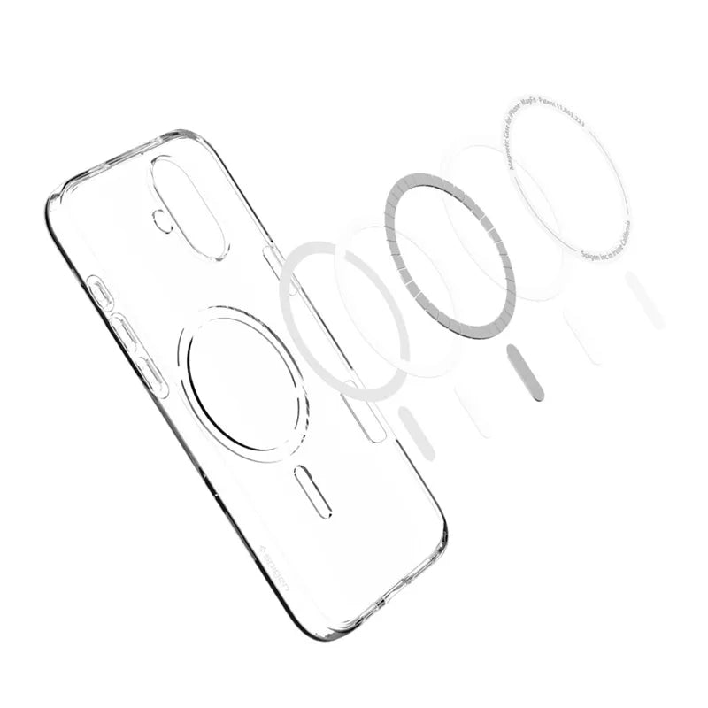 Spigen Liquid Crystal Mag MagSafe - dėklas iPhone 16 (skaidrus)