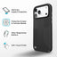 Speck Presidio2 Grip MagSafe – dėklas, skirtas iPhone 18 Pro Max / 17 Pro Max (juodas)