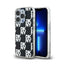DKNY IML Checkered Mono Pattern – dėklas iPhone 15 Pro Max (juodas)