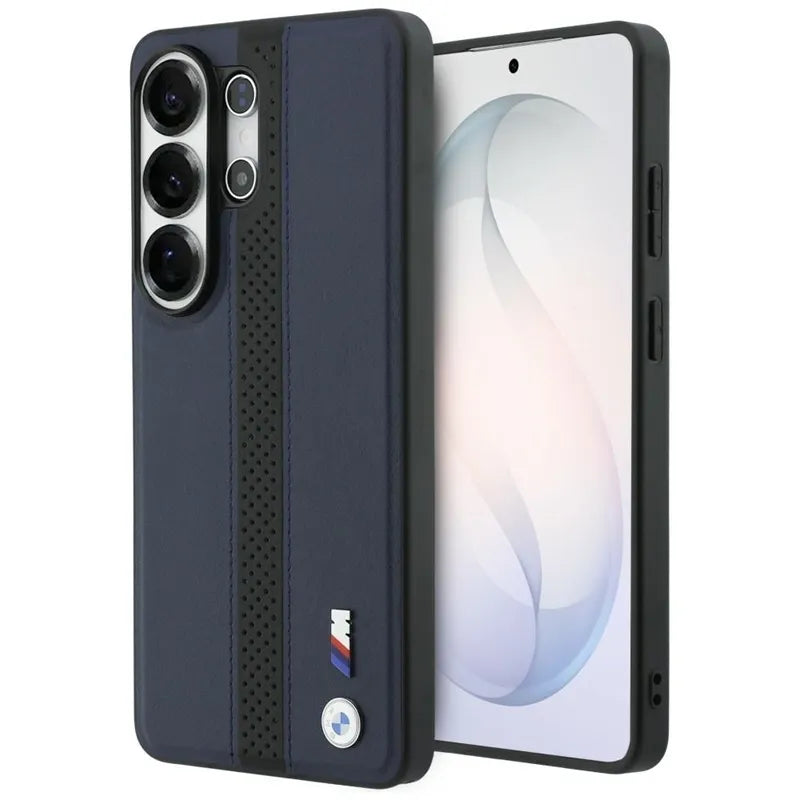 BMW M Perforated Stripe Logo MagSafe – Dėklas skirtas Samsung Galaxy S26 Ultra (tamsiai mėlynas)