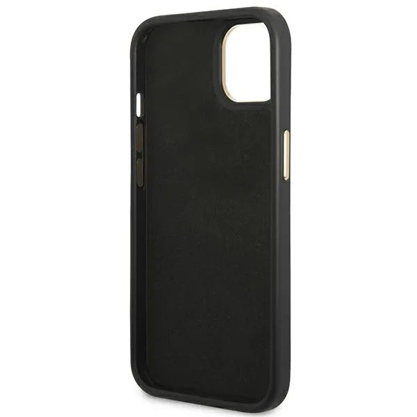 Guess 4G Metal Camera Outline dėklas – dėklas iPhone 14 Plus telefonui (juodas)