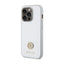 Guess 4G Strass Metal Logo - dėklas iPhone 15 Pro (sidabrinis)