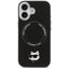 Karl Lagerfeld Choupette Pin MagSafe – dėklas iPhone 17 (juodas)