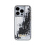 Guess Sequin Script Metal – dėklas „iPhone 15 Pro“ (sidabrinis)