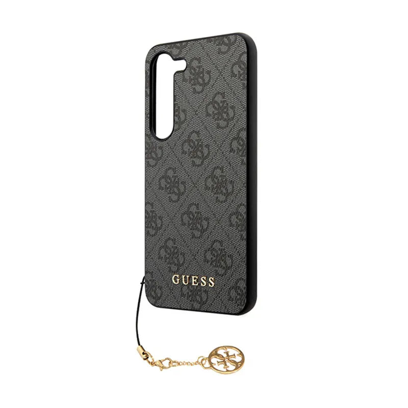 Guess 4G Charms kolekcijos dėklas Samsung Galaxy A35 5G (juodas)