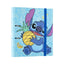 „Disney Stitch“ – A4 formato segtuvas iš „Tropical“ kolekcijos (2 žiedai, elastinė juostelė)