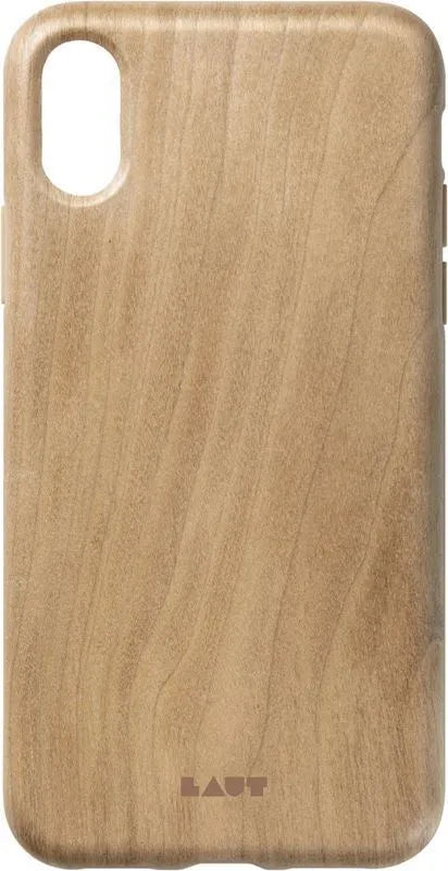 Laut PINNACLE - Dėklas iPhone XR su natūralia mediena (vyšnios mediena)