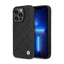 BMW Leather Quilted dėklas, skirtas iPhone 14 Pro (juodas)