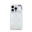 DKNY Liquid Glitter Multilogo – dėklas iPhone 15 Pro (baltas)