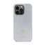 Guess 4G Strass Metal Logo - dėklas iPhone 15 Pro (sidabrinis)
