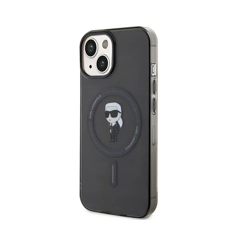 Karl Lagerfeld IML Ikonik MagSafe – iPhone 15 dėklas (juodas)
