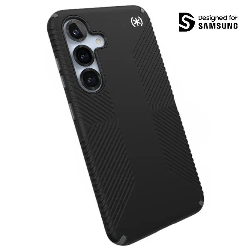 Speck Presidio2 Grip Magnet – Samsung Galaxy S25 / 24 MagSafe dėklas (juodas/pilkas/baltas)