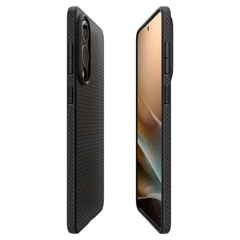 Spigen Liquid Air – dėklas Samsung Galaxy S25 Edge (matinė juoda)