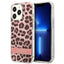 Guess Leopard Electro Stripe – dėklas iPhone 13 Pro (rožinis)