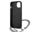 Karl Lagerfeld Leather Textured and Chain – dėklas skirtas iPhone 13 mini (juodas)
