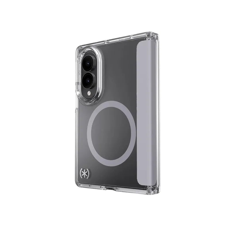 Speck Presidio Perfect-Clear Magnet – MagSafe dėklas, skirtas Samsung Galaxy Z Fold 8 (skaidrus)