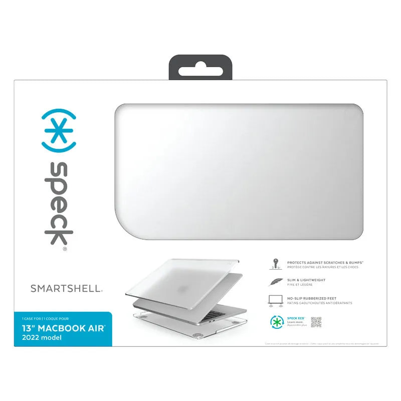 Speck SmartShell – „MacBook Air 13.6“ dėklas (M5/M4/M3/M2/2026-2022) (Skaidrus)