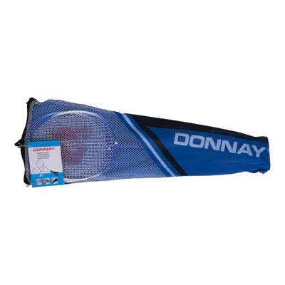 Donnay – 6 dalių badmintono rinkinys dėkle (mėlynas)
