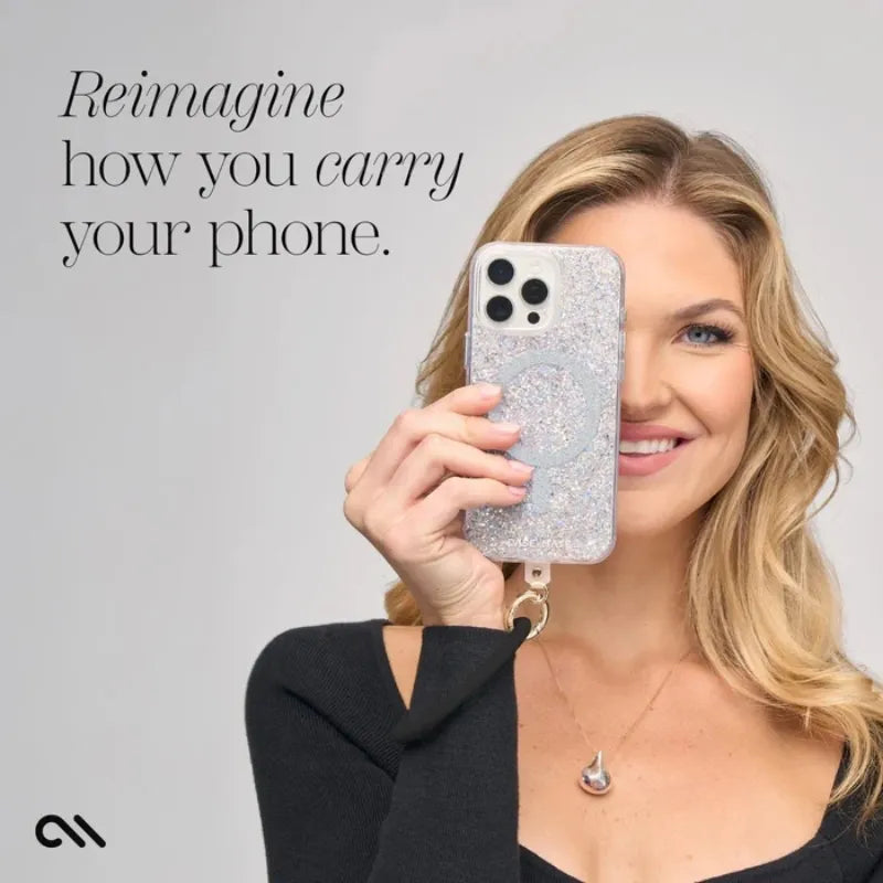 Case-Mate Phone Bangle – riešo dirželis išmaniesiems telefonams (juodas)