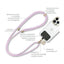 Guess CBDY Cord Nylon 4G Metal Charm - Universalus telefono dirželis (alyvinės spalvos)