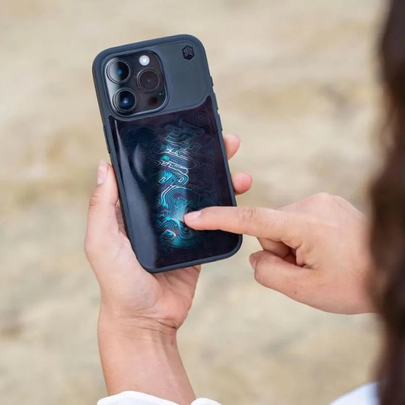 STM Reveal Warm MagSafe – dėklas iPhone 15 Pro Max (Black Realm)