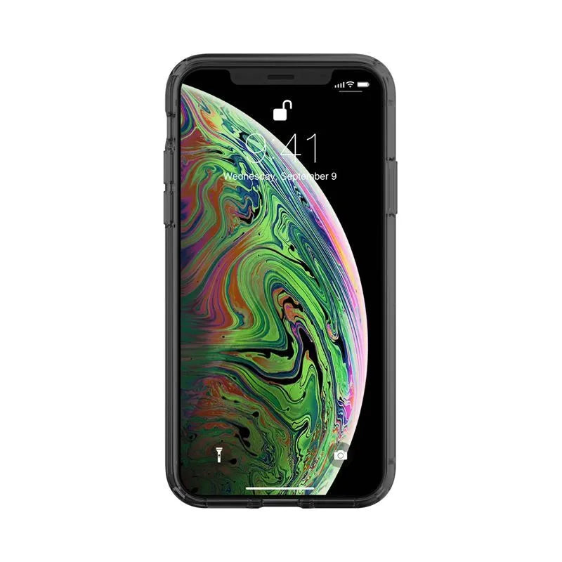 Just Mobile Tenc Air dėklas, skirtas iPhone Xs / X (Crystal Black)